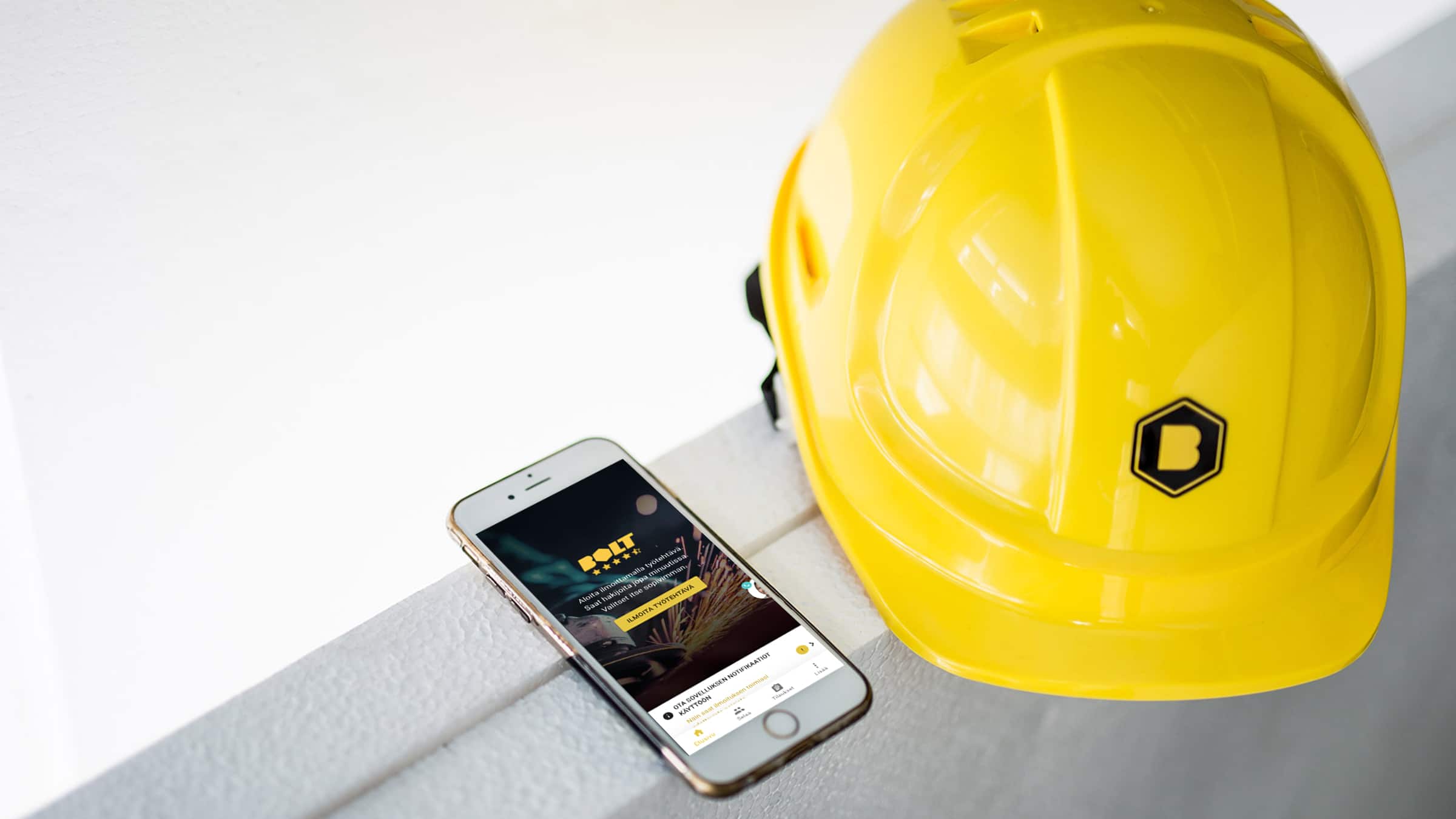 Bolt.Workssovellus työntekijälle Bolt.Works